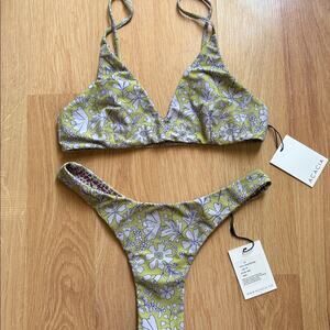 Acacia swimwear BRIO bikini set airen top oslo bottom M